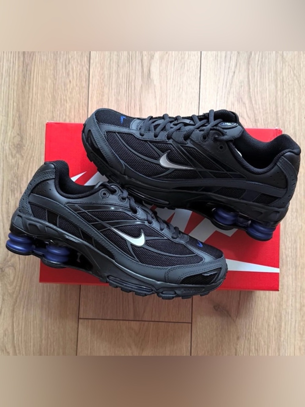 Nike Shox 🔥 Ride 2 Black Metallic Silver Deep Royal Blue IM5999-010 Sz 10.5 NEW